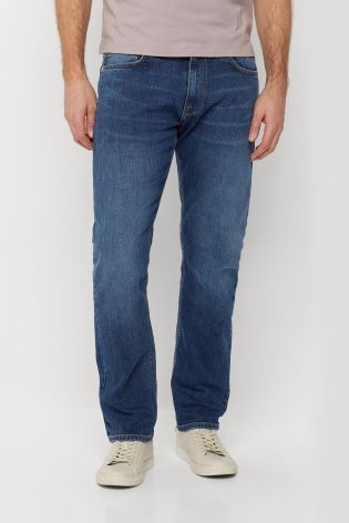 Mid Blue Jeans With Stretch